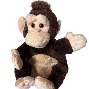 Trudi Monkey Hand Puppet Soft Plush Sitting 8.5 Inch